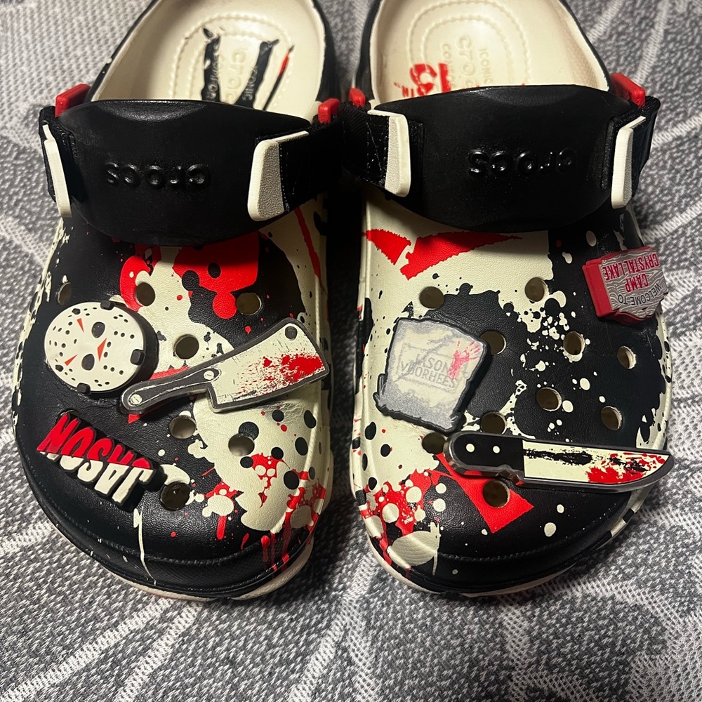 Friday the 13th crocs Worn twice
